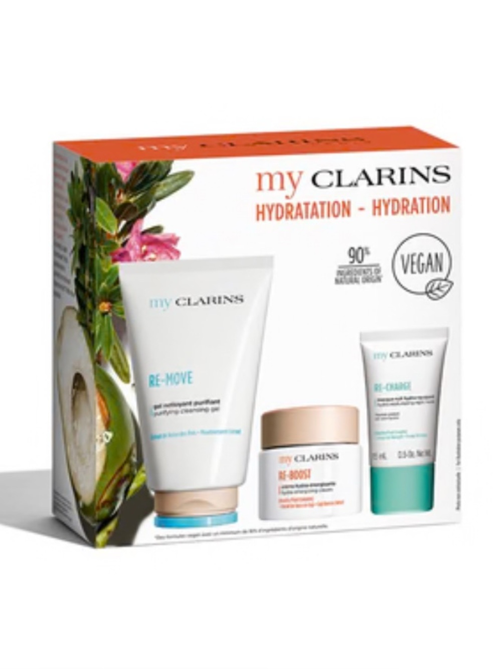 My Clarins Hydration Trio Collection Vegan Skincare Routine